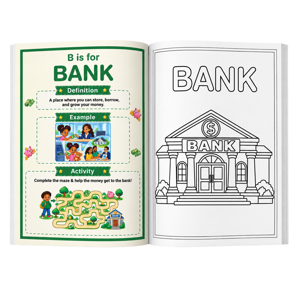 PREORDER My Financial ABCs: Coloring & Activity Book